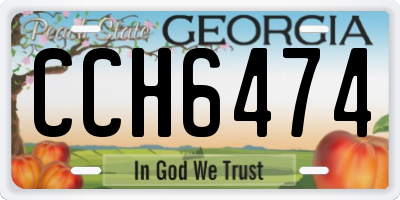 GA license plate CCH6474