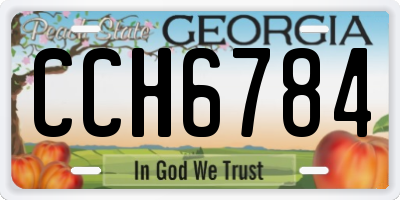 GA license plate CCH6784