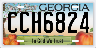 GA license plate CCH6824