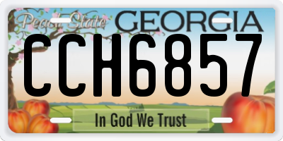 GA license plate CCH6857
