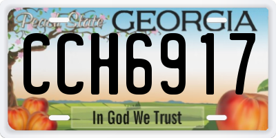 GA license plate CCH6917
