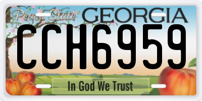 GA license plate CCH6959