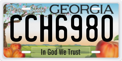 GA license plate CCH6980