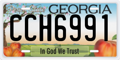 GA license plate CCH6991