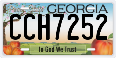 GA license plate CCH7252