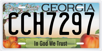 GA license plate CCH7297