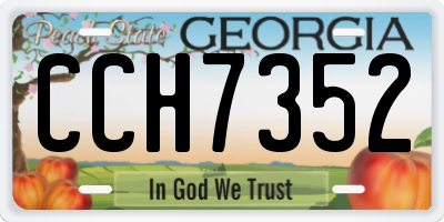 GA license plate CCH7352