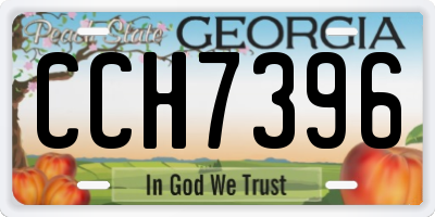 GA license plate CCH7396
