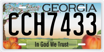 GA license plate CCH7433