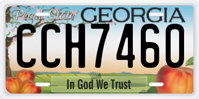 GA license plate CCH7460