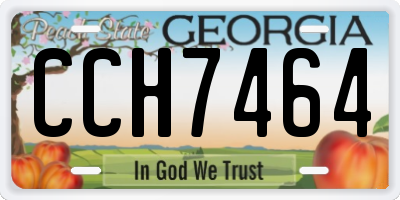 GA license plate CCH7464