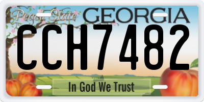 GA license plate CCH7482