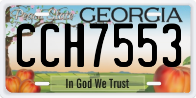 GA license plate CCH7553