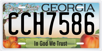 GA license plate CCH7586