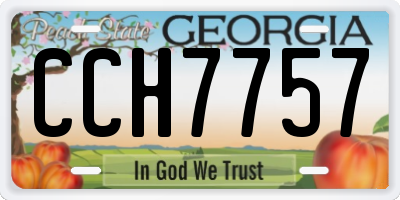 GA license plate CCH7757
