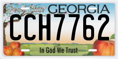 GA license plate CCH7762