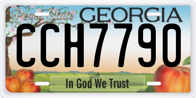 GA license plate CCH7790