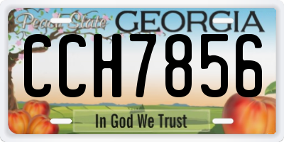 GA license plate CCH7856