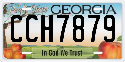 GA license plate CCH7879