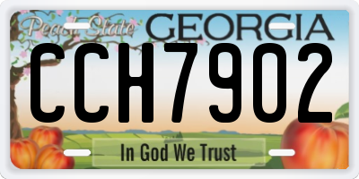 GA license plate CCH7902
