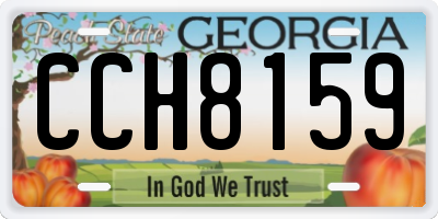 GA license plate CCH8159