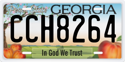 GA license plate CCH8264