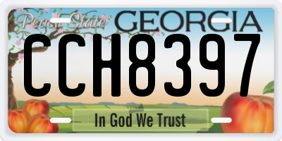GA license plate CCH8397
