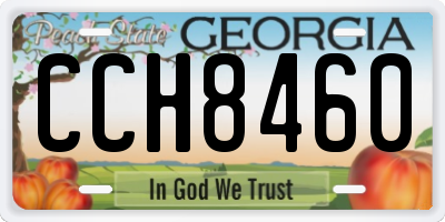GA license plate CCH8460