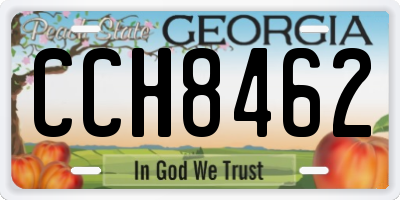 GA license plate CCH8462