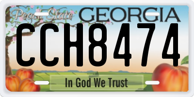 GA license plate CCH8474