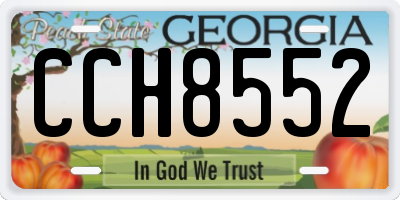 GA license plate CCH8552