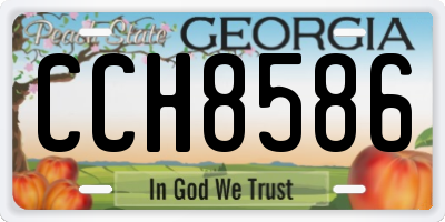 GA license plate CCH8586