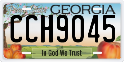 GA license plate CCH9045