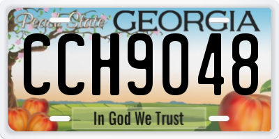 GA license plate CCH9048