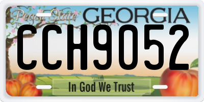GA license plate CCH9052