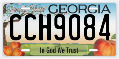 GA license plate CCH9084
