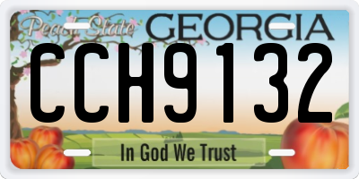 GA license plate CCH9132