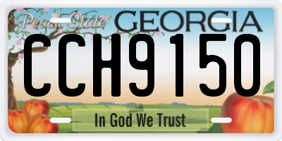 GA license plate CCH9150