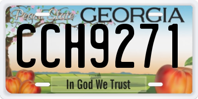 GA license plate CCH9271