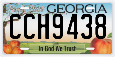 GA license plate CCH9438