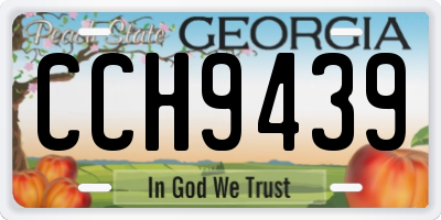 GA license plate CCH9439