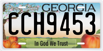 GA license plate CCH9453