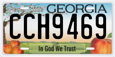 GA license plate CCH9469