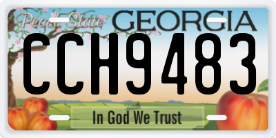 GA license plate CCH9483