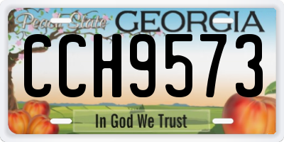 GA license plate CCH9573
