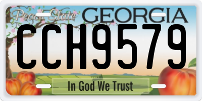 GA license plate CCH9579