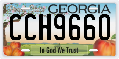 GA license plate CCH9660