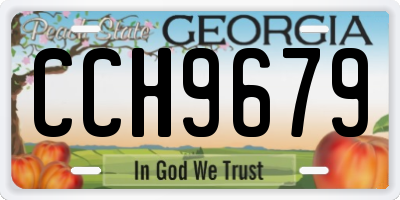 GA license plate CCH9679