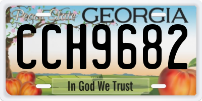 GA license plate CCH9682