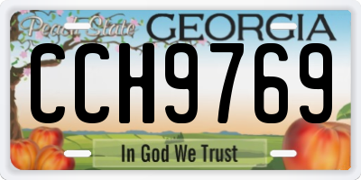 GA license plate CCH9769